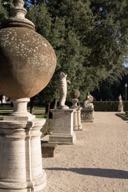 Galleria Borghese Sarayı ve Roma, İtalya 'daki bahçeler