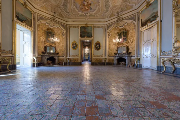Catania Itálie Ledna 2019 Interiéry Palazzo Biscari Sicilským Barokním Plesovým — Stock fotografie