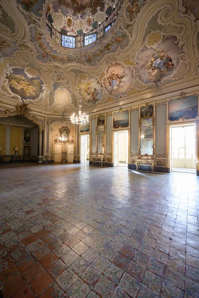 Catania Italia Ene 2019 Interiores Del Palazzo Biscari Con Sala — Foto de Stock