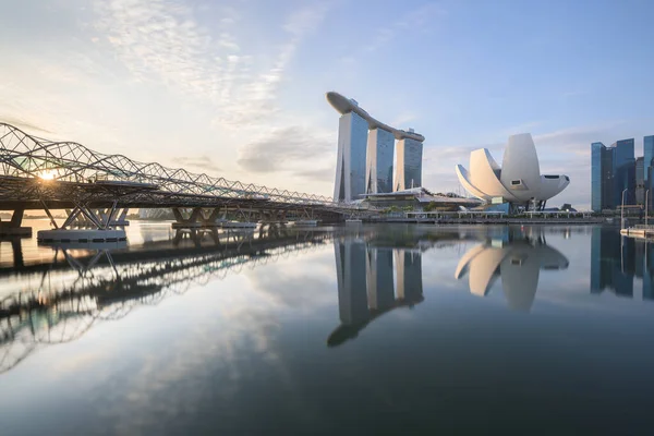 Singapur Dic 2019 Una Vista Compuesta Del Puente Helix Hotel —  Fotos de Stock