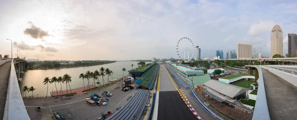 Singapur Eylül 2019 Marina Körfezi Caddesi Pisti Singapur Gece Yarışı — Stok fotoğraf