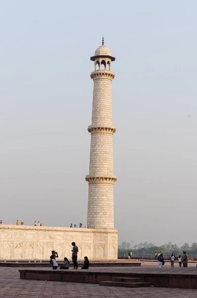 Agra India Mayo 2015 Mausoleo Taj Mahal Recientemente Restaurado Muestra — Foto de Stock