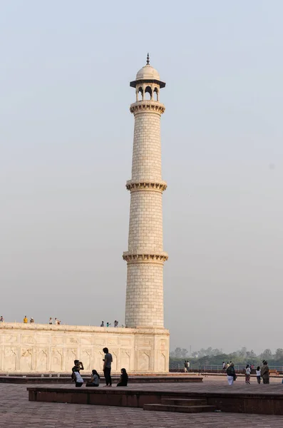 Agra India Maggio 2015 Mausoleo Taj Mahal Recentemente Restaurato Espone — Foto Stock