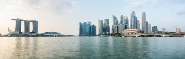 Singapore Sep 2019 Composite Image Singapore Iconic Marina Bay Skyline — стокове фото