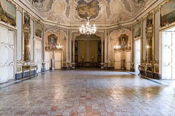 Catania Italien Jan 2019 Interiör Palazzo Biscari Catania Italien Med Royaltyfria Stockfoton