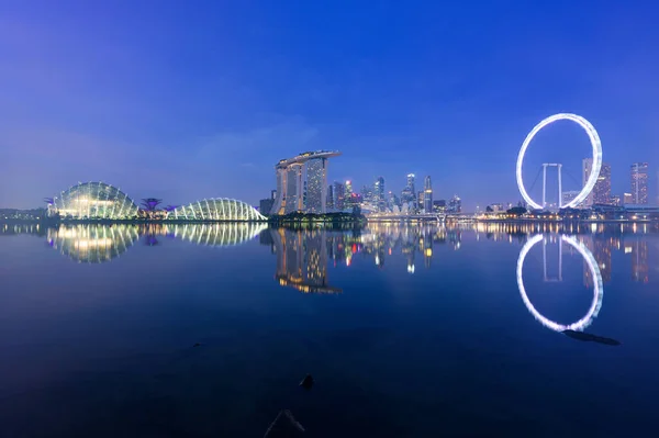 Σιγκαπούρη Οκτ 2018 Ανατολή Του Ηλίου Στον Ορίζοντα Του Κόλπου — Φωτογραφία Αρχείου