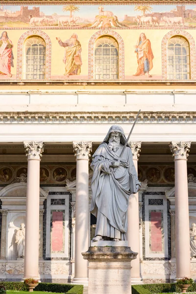 Aziz Paul Kilisesi Ostiense Roma Talya Üzerinden Surlar Veya San — Stok fotoğraf