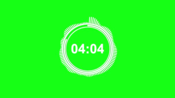 Fünf Minuten Countdown Schneller — Stockvideo