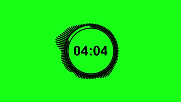 Vijf Minuten Timer Countdown Sneller — Stockvideo