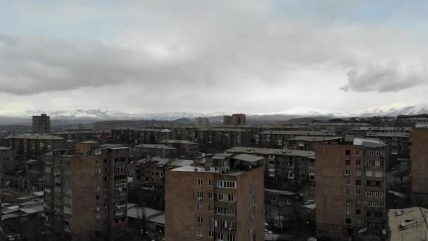 Старі Будинки Еревані Вірменія — стокове відео