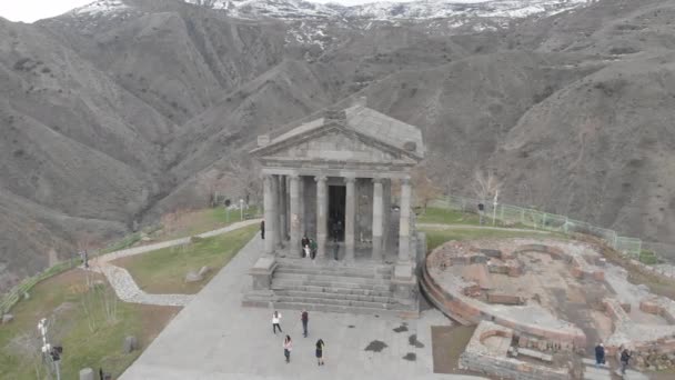 Forntida Tempel Armenien — Stockvideo