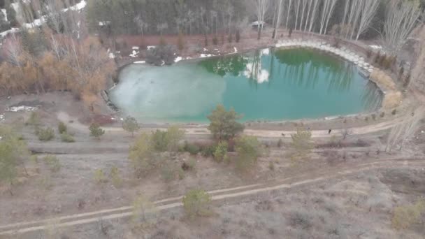 Lac Sombre Dans Une Forêt — Video