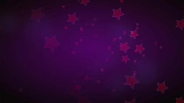 星のシンボル紫色のオーバーレイ — ストック動画