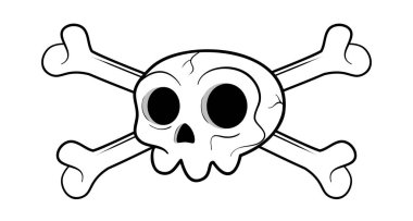 Komik bir zehir işareti 30 's tarzı Oyunlar için karikatürler ve simgeleri kullanın 