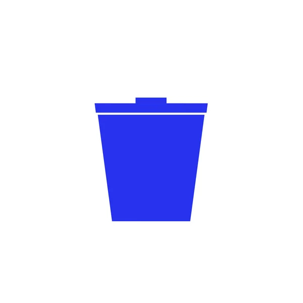 Waste Bin Icon White Background — Stock Photo, Image