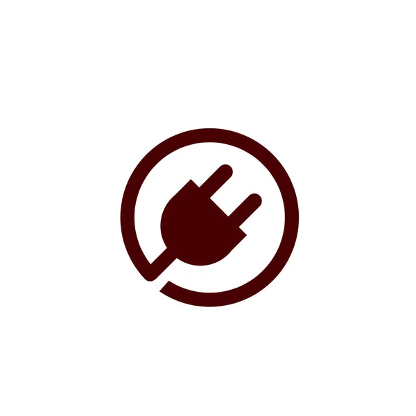 Plug Symbol Auf Weißem Hintergrund — Stockfoto