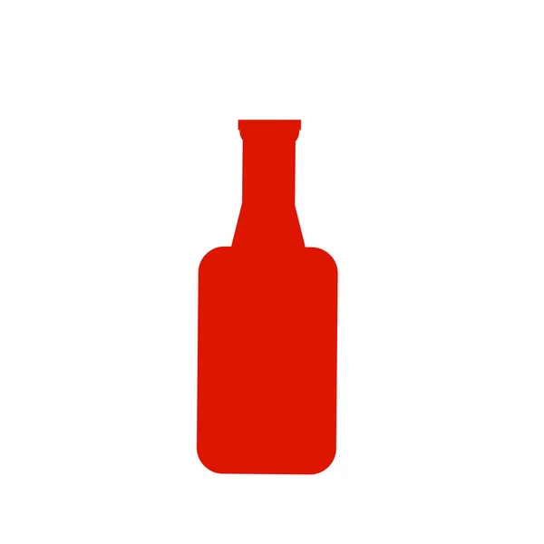 Alcoholische Dranken Pictogram Witte Achtergrond — Stockfoto