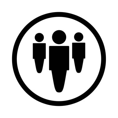 Millet, insan simgesi beyaz arkaplanda izole edildi. 