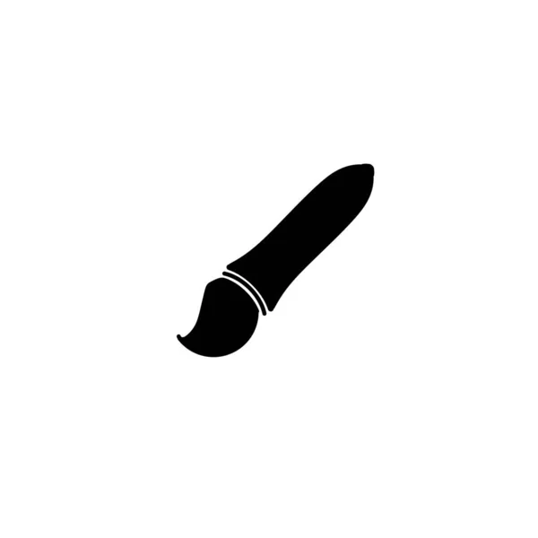 Ikona Atramentu Pen Białym Tle Wyposażenie Tworzenia Sztuki — Zdjęcie stockowe