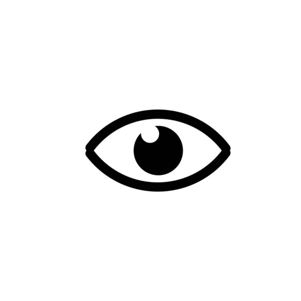 Піктограма Очей Білому Тлі Перспективний Символ — стокове фото