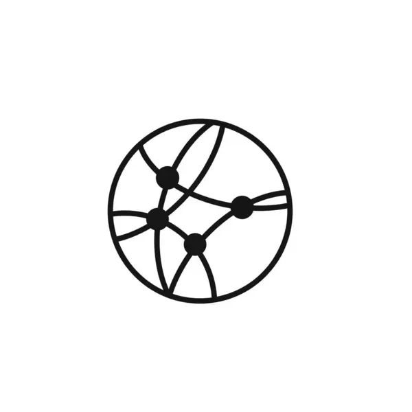 Verbinden Sie Symbol Auf Weißem Hintergrund Social Media Kommunikationssymbol — Stockfoto