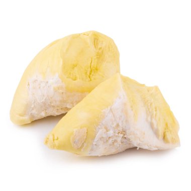 Beyaz arka plan üzerinde izole meyve durian kralı