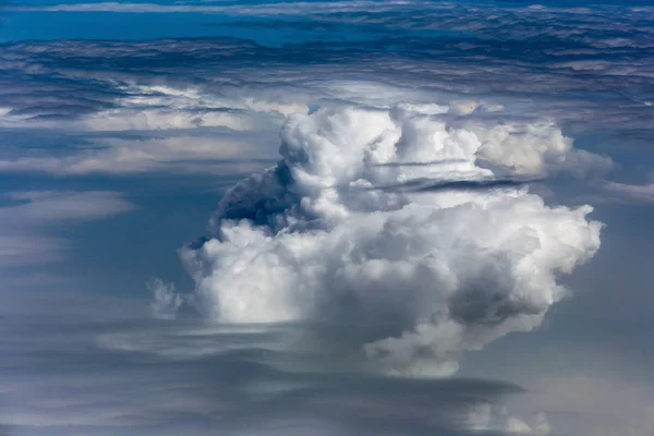 Vista Panorâmica Céu Com Diferentes Nuvens — Fotografia de Stock