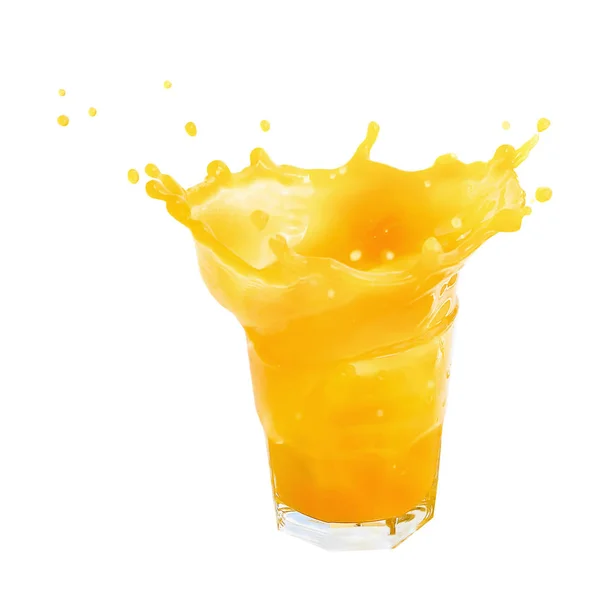Bicchiere Succo Arancia Nutriente Fresco — Foto Stock