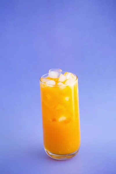 Vaso Zumo Naranja Con Nutrientes Frescos —  Fotos de Stock