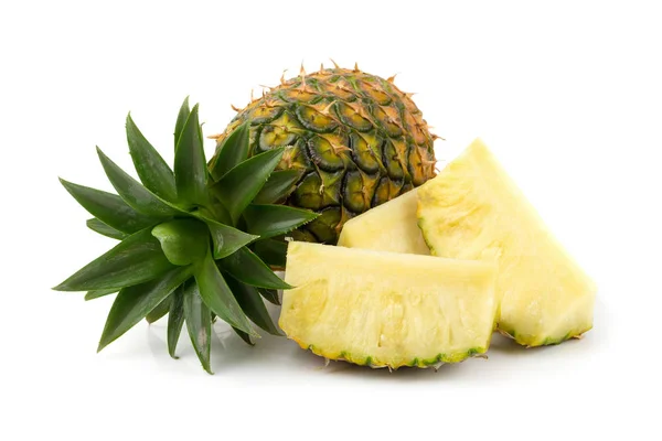 Ripe Pineapple Isolated White Background — Stock Photo, Image