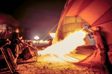 Lampang, Thailand - 10 Şubat 2018: sıcak hava balonu Lampang balon Fiesta 2018 