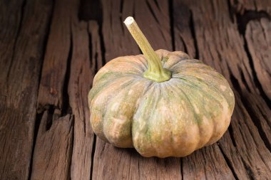  kabaklar eski ahşap kurullarında Closeup arka plan