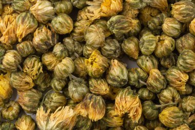 Kurutulmuş papatya çiçekler arka plan görünümünü kapat