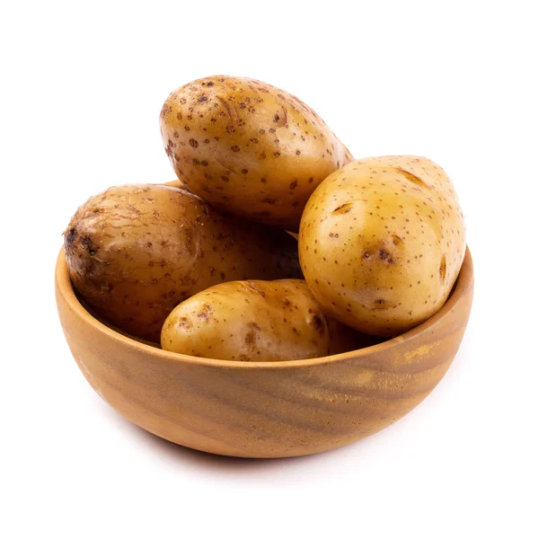 Fresh Potatoes Isolated White Background — Stock Photo, Image