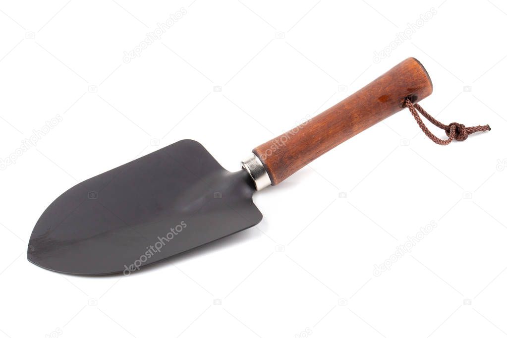 Garden shovel tool isolated on a white background