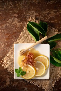 Limon suyu bal ahşap tablo
