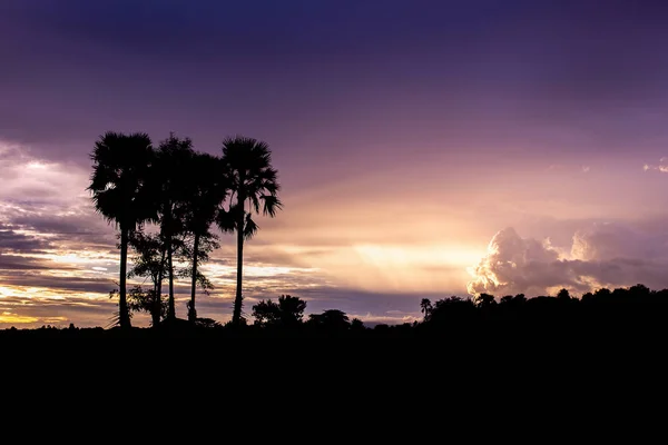 Colorful Dramatic Sky Clouds Sunset — Stock Photo, Image