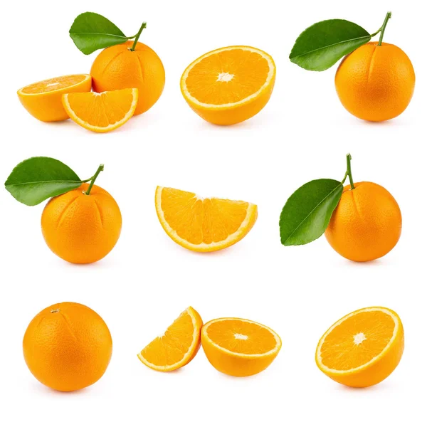 Πορτοκαλί Φρούτα Που Απομονώνονται Λευκό Φόντο Μονοπάτι Απόληξης — Φωτογραφία Αρχείου