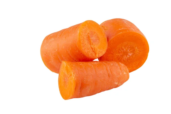 Carrots Isolated White Background Clipping Path — Stock Photo, Image