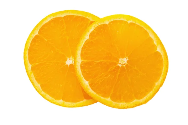 Orange Fruit Orang Slice Isolate White Background — Stock Photo, Image