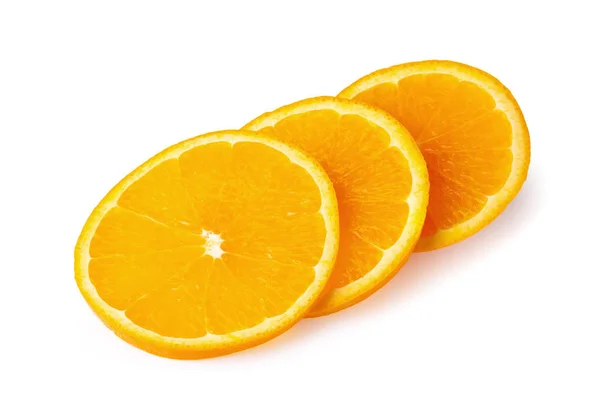 Orange Fruit Orang Slice Isolate White Background — Stock Photo, Image