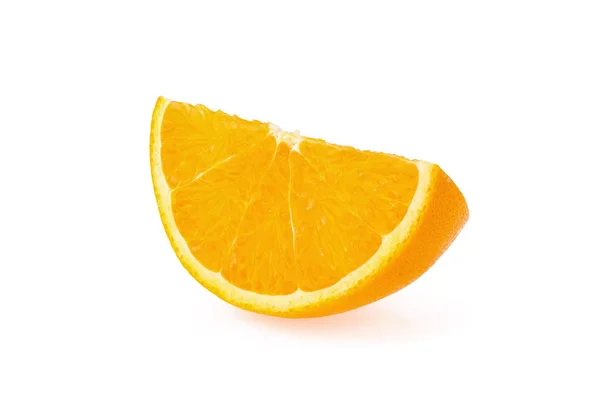 Pomarańczowy Owoc Izolowanie Orang Kromka Białym Tle — Zdjęcie stockowe