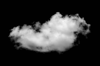 Mavi gökyüzünde beyaz kabarık bulutlar.