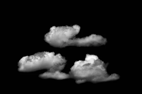 Nuages Duveteux Blancs Dans Fond Ciel Bleu — Photo