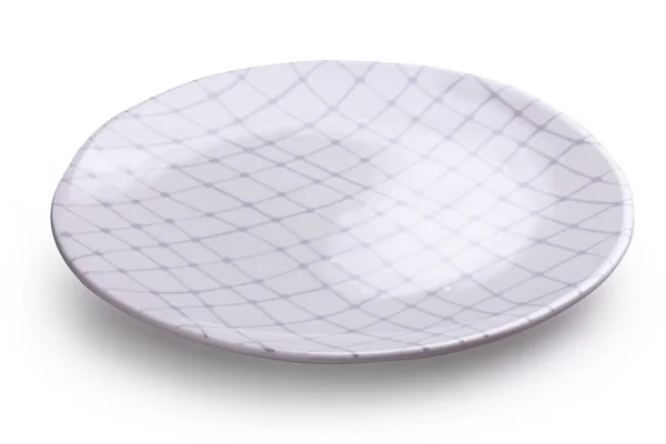 Puste Puste Naczynie Ceramiczne Białym Tle — Zdjęcie stockowe