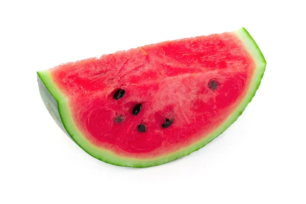 Scheiben Von Wassermelone Isoliert Auf Weißem Hintergrund — Stockfoto