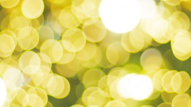 Astratto Sfondo Luce Gialla Bokeh Celebrazione — Video Stock