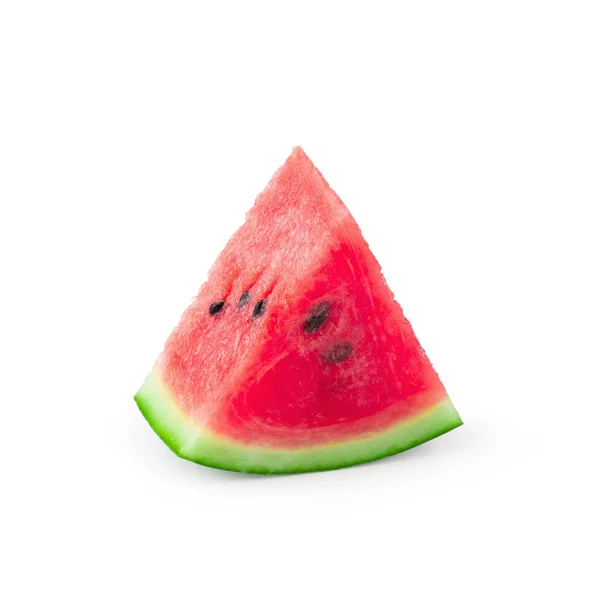 Scheiben Wassermelone Isoliert Über Weißem Hintergrund — Stockfoto