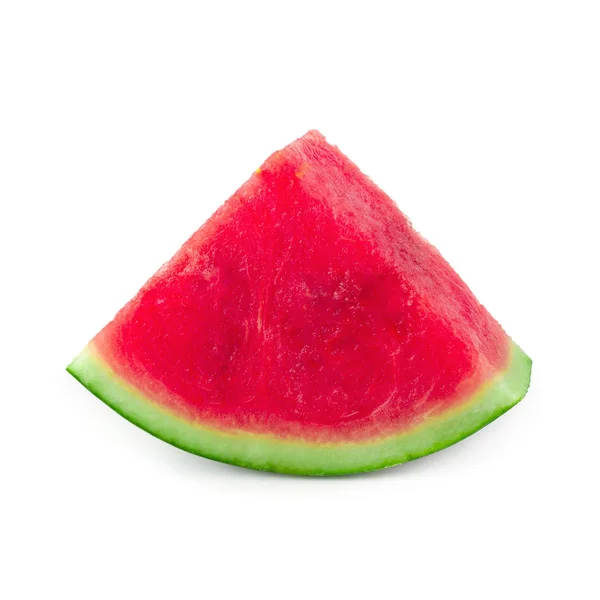 Skivad Vattenmelon Isolerade Över Vit Bakgrund — Stockfoto