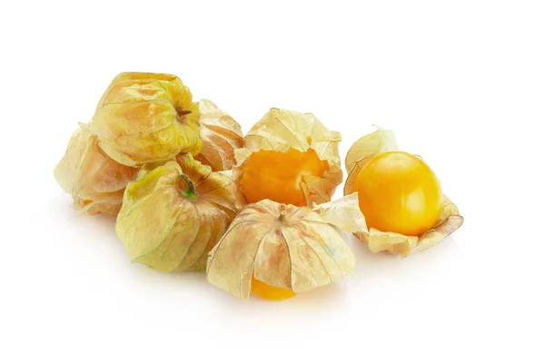 Cape Gooseberry Physalis Fruit Golden Berry Isolated White Background — Stock Photo, Image